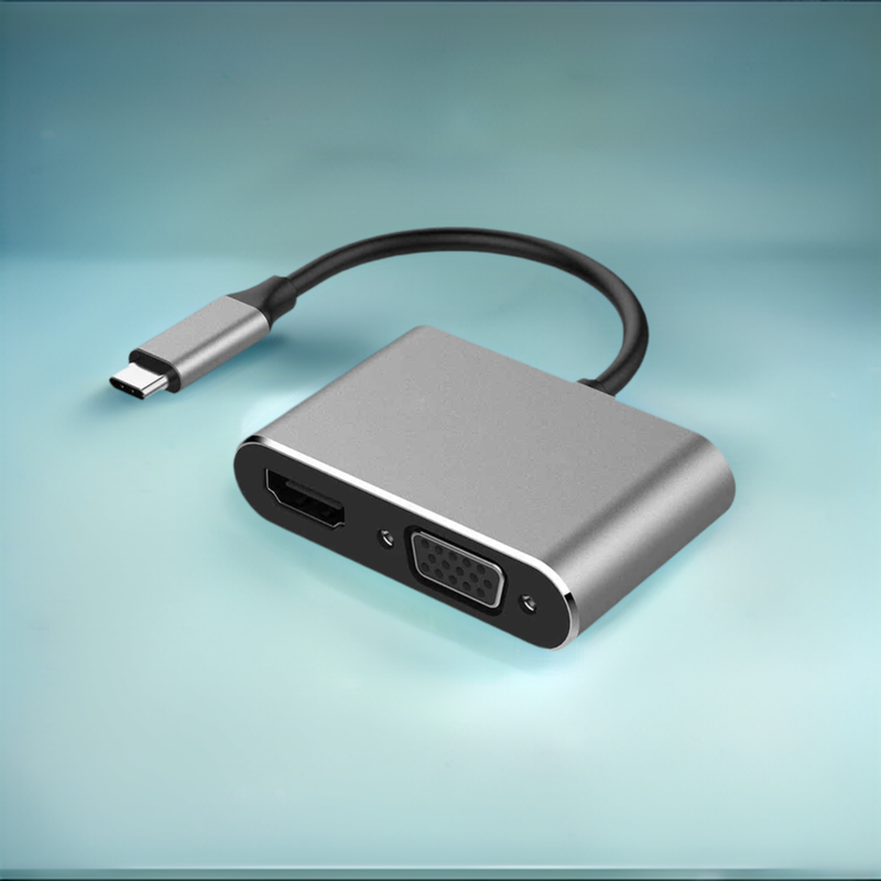 Load image into Gallery viewer, 4XEM 4-in-1 HDMI, VGA, Power Delivery USB-C Hub