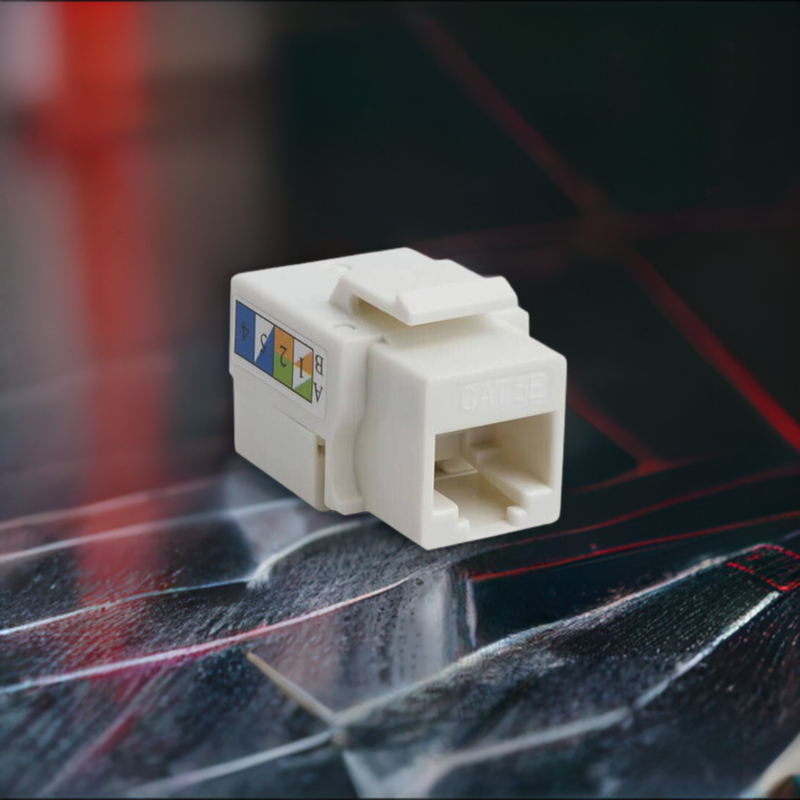 Load image into Gallery viewer, 4XEM 10 pack Cat5e RJ45 Keystone Jack UTP 110-Type (White)