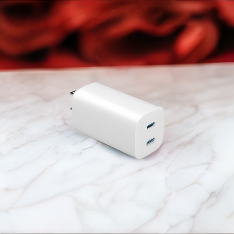 Load image into Gallery viewer, 4XEM 45W GaN Wall Charger Dual USB-C - White