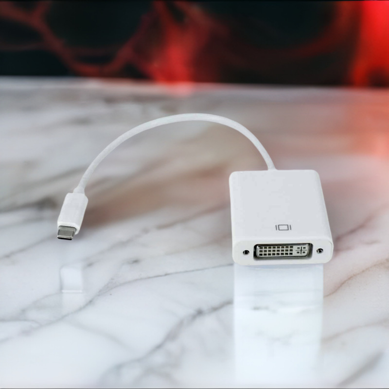 Load image into Gallery viewer, 4XEM USB-C to DVI Adapter- White