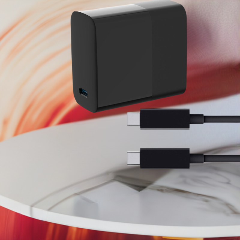 Load image into Gallery viewer, 4XEM 65W 10FT USB-C to USB-C Laptop GaN Charging Kit – Black