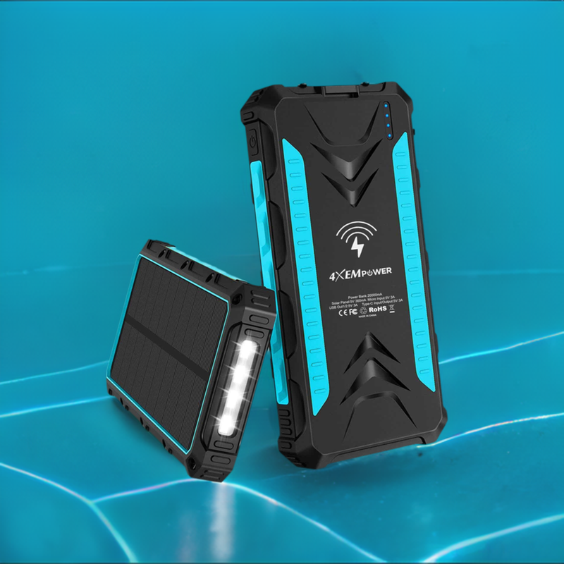 Load image into Gallery viewer, 4XEM Mobile Solar Charger (Blue)