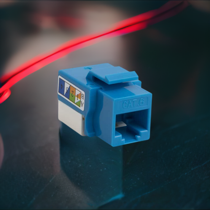 Load image into Gallery viewer, 4XEM Cat6 RJ45 Keystone Jack UTP 110-Type (Blue)