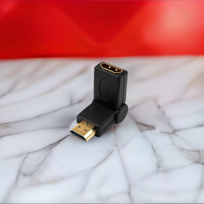 Load image into Gallery viewer, 4XEM 90 Degree Swivel HDMI A Male To HDMI A Female Adapter