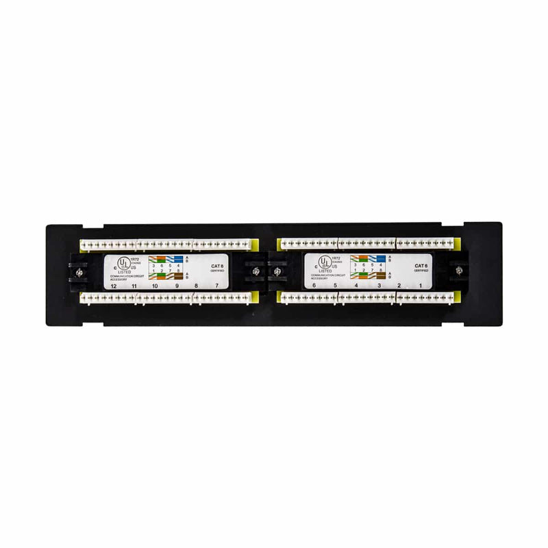 Load image into Gallery viewer, 4XEM 12 Port CAT6 wall mount patch panel