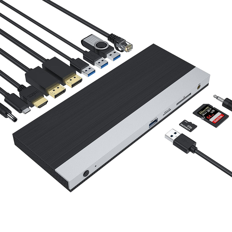 Load image into Gallery viewer, 4XEM USB-C Triple Display Docking Station with Power Delivery 2 DP + 1 HDMI