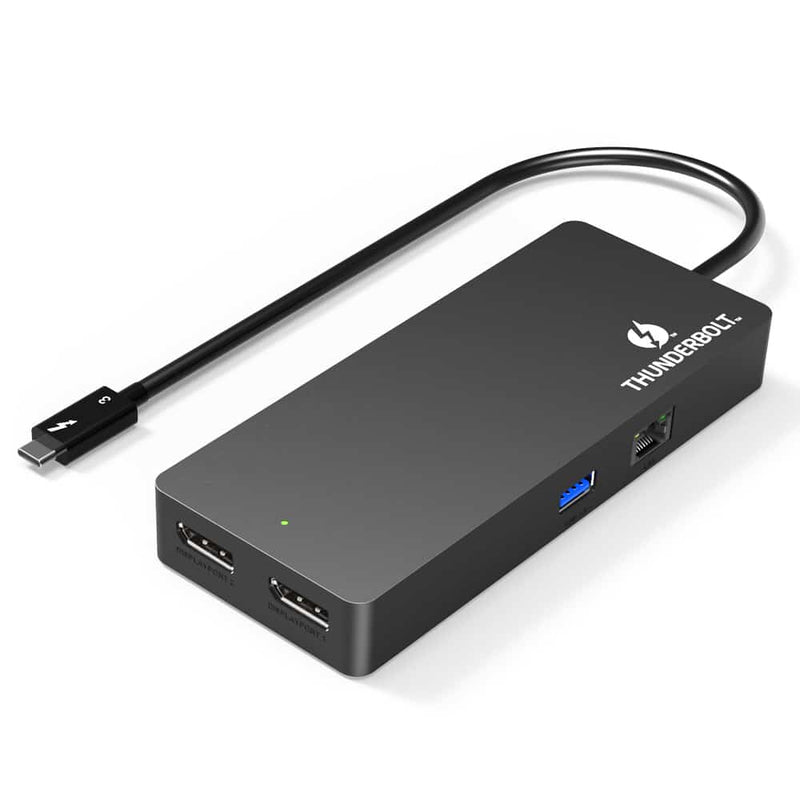 Load image into Gallery viewer, 4XEM Thunderbolt 3 Dual 4K Mini Docking Station Dual DisplayPort