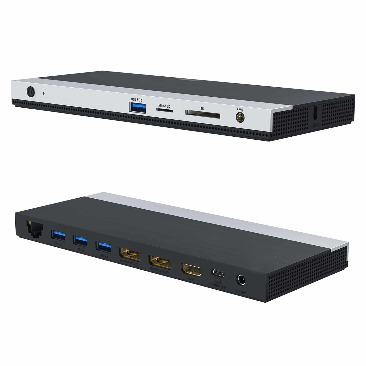 4XEM USB-C Triple Display Docking Station with Power Delivery (2 DP