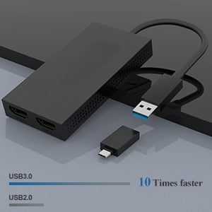 Load image into Gallery viewer, Image: This display adapter offers USB 3.0 which is 10 times faster than the previous USB 2.0
