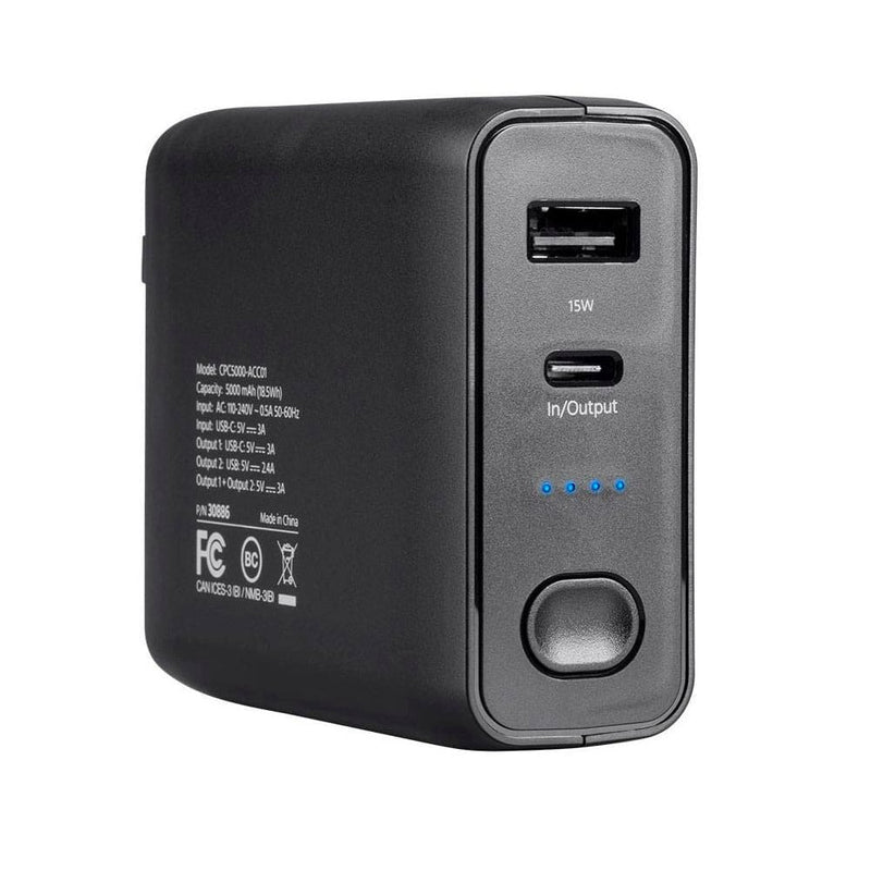 Load image into Gallery viewer, 4XEM 5000mAH Power Bank AC Portable mobile Charger Combo