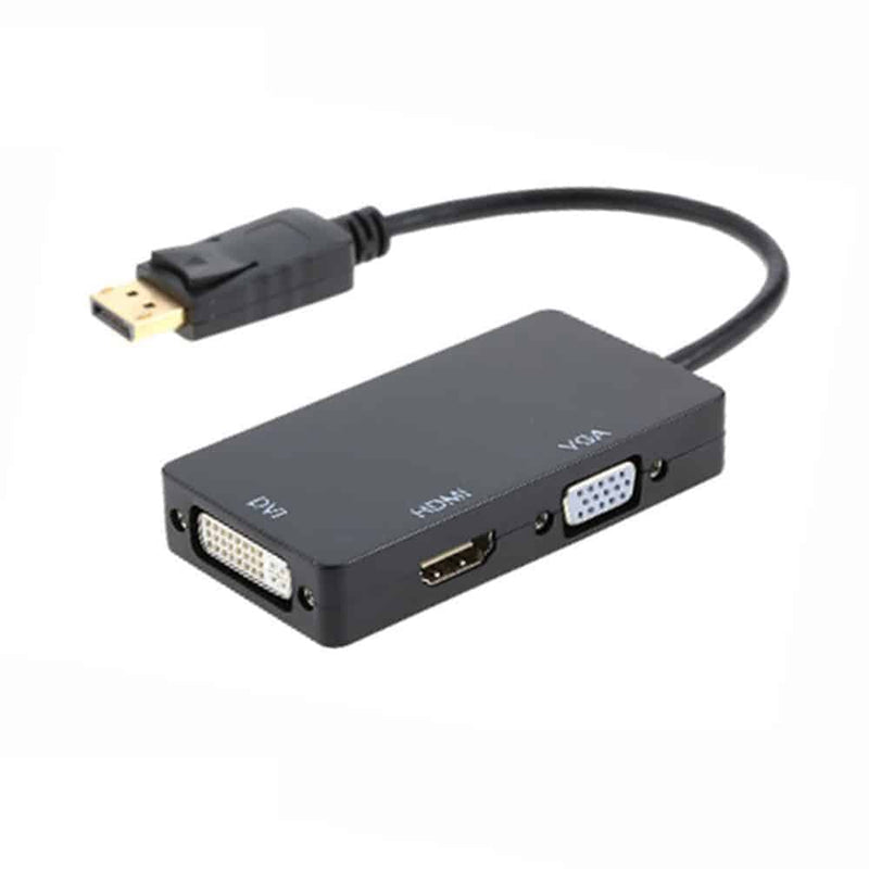Load image into Gallery viewer, 4XEM 3 In 1 DisplayPort to HDMI DVI VGA Adapter
