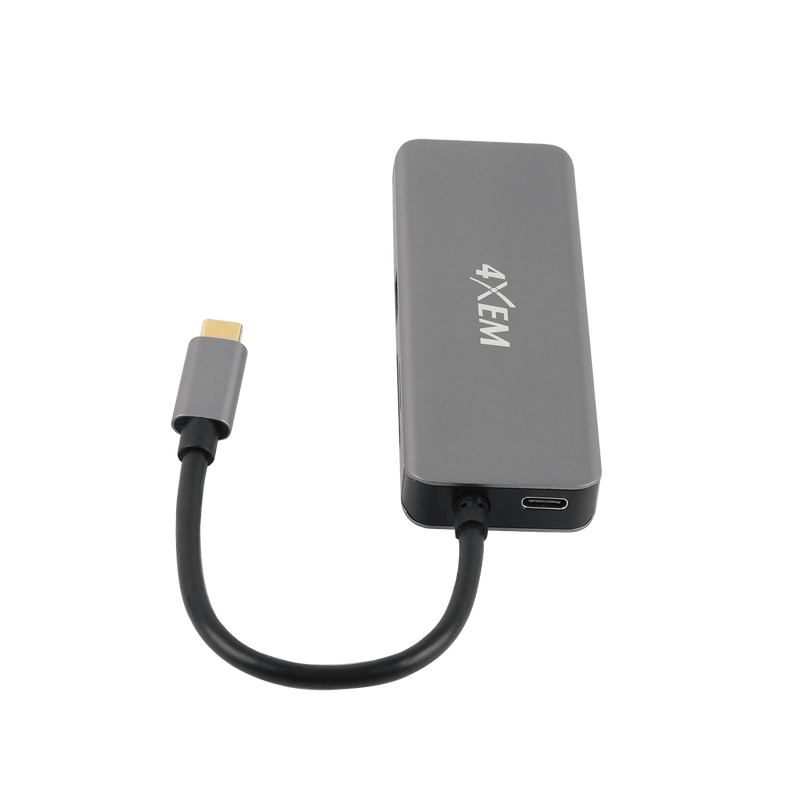 Load image into Gallery viewer, 4XEM 8-in 1-out Type-C to HDMI/USB 3.0/TF/SD and USB-C adapter with Power Delivery