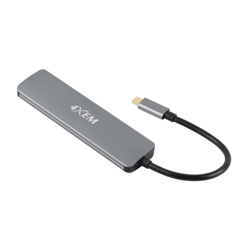 Load image into Gallery viewer, 4XEM 6-in 1-out Type-C to HDMI/USB 3.0/SD and USB-C adapter with Power Delivery