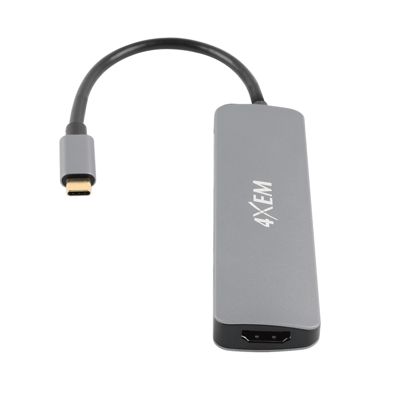 Load image into Gallery viewer, 4XEM 6-in 1-out Type-C to HDMI/USB 3.0/SD and USB-C adapter with Power Delivery