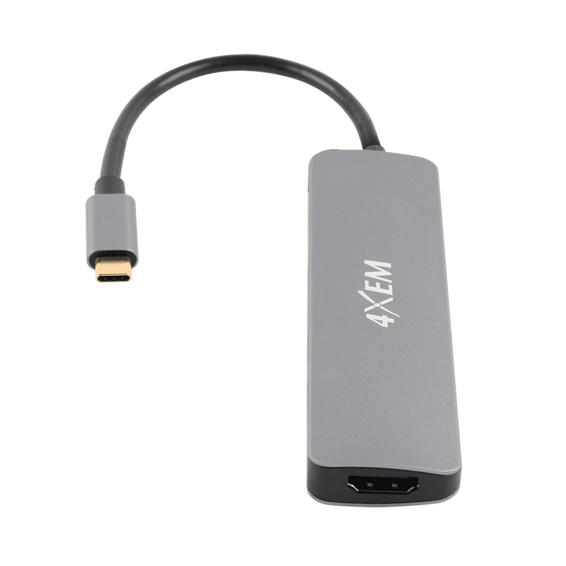 Load image into Gallery viewer, 4XEM 6-in 1-out Type-C to HDMI/USB 3.0/SD and USB-C adapter with Power Delivery
