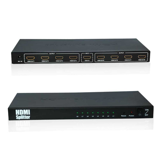 4XEM 8-Port HDMI Splitter & Signal Amplifier