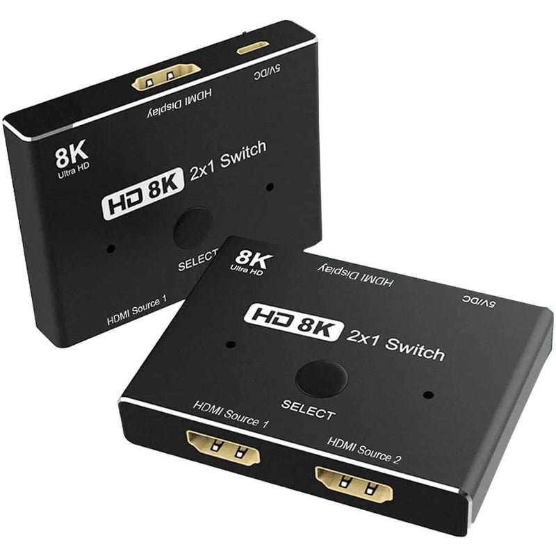 Load image into Gallery viewer, 4XEM 2x1 8K 2-in 1-out HDMI switch