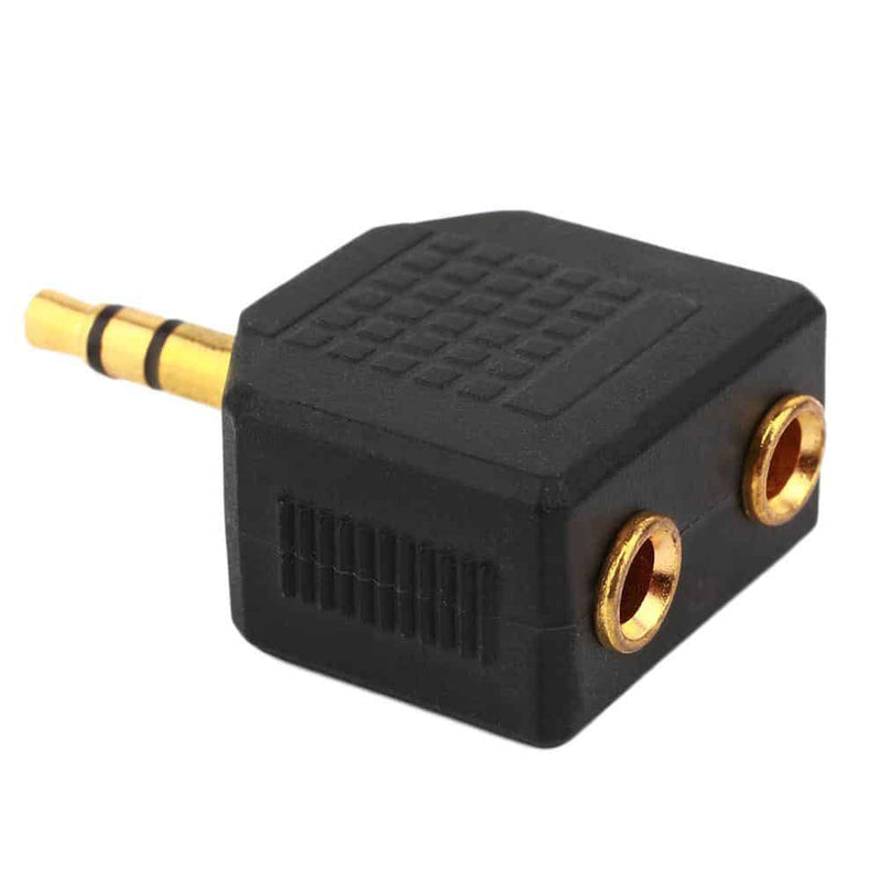 Load image into Gallery viewer, 4XEM 3.5mm Mini Jack Headphone Splitter Audio Devices Black