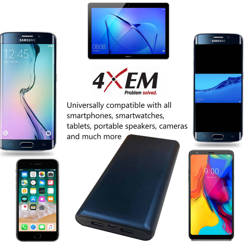 Load image into Gallery viewer, 4XEM Fast Charging Power Bank with a 20000mAh Capacity