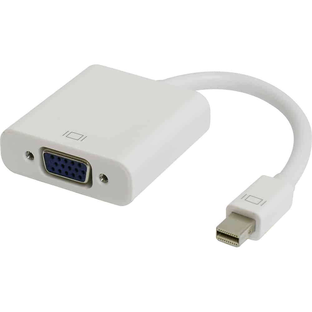 4XEM Mini DisplayPort To VGA Adapter - Main Image