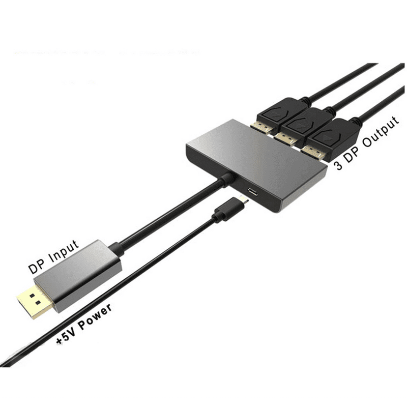 Load image into Gallery viewer, 4XEM 3-Port DisplayPort to DisplayPort 8K Dual 4K Multi-Monitor Hub