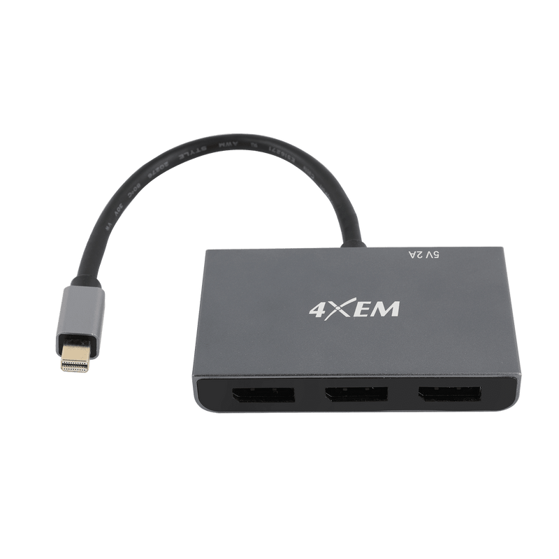 Load image into Gallery viewer, 4XEM 3-Port Mini DisplayPort to DisplayPort 8K Dual 4K Multi-Monitor Hub