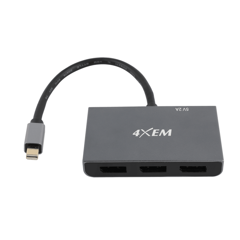 Load image into Gallery viewer, 4XEM 3-Port Mini DisplayPort to DisplayPort 8K Dual 4K Multi-Monitor Hub
