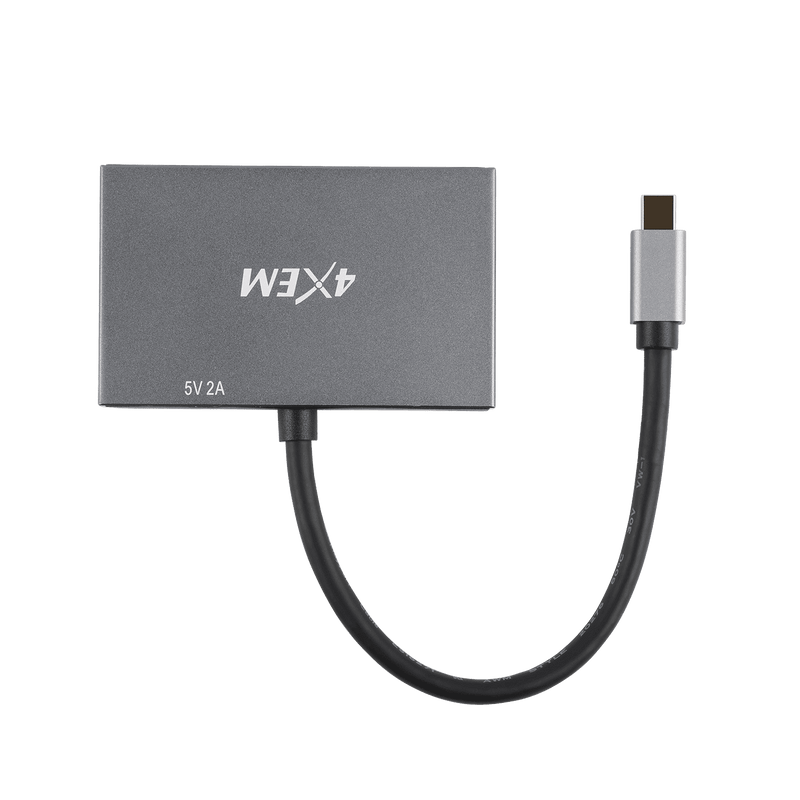 Load image into Gallery viewer, 4XEM 3-Port Mini DisplayPort to DisplayPort 8K Dual 4K Multi-Monitor Hub