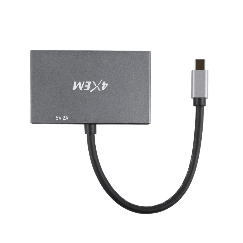 Load image into Gallery viewer, 4XEM 3-Port Mini DisplayPort to DisplayPort 8K Dual 4K Multi-Monitor Hub
