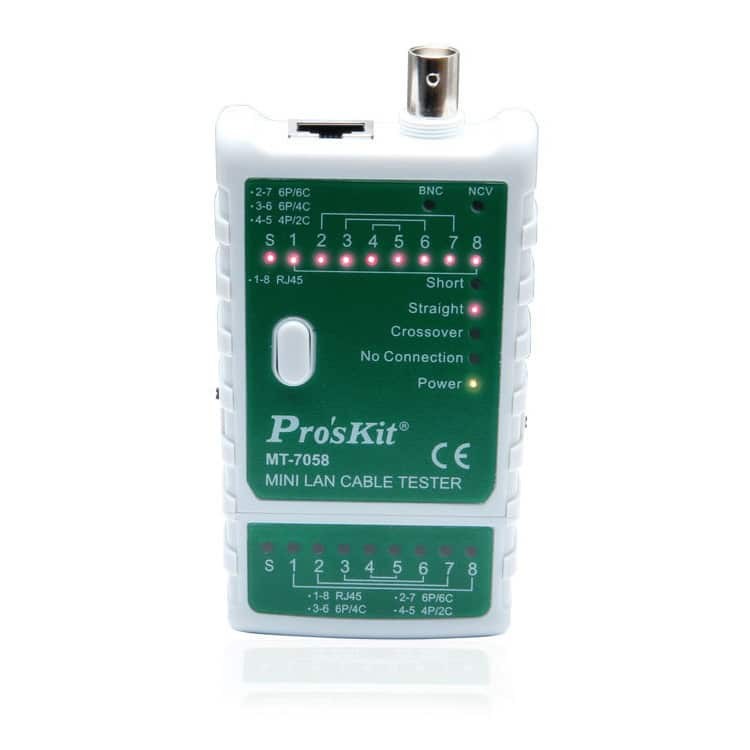 Load image into Gallery viewer, rj-45 cable and network cable tester showcasing LED lights