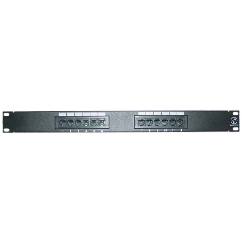 Load image into Gallery viewer, 4XEM 12 Port CAT6 Rackmount Patch Panel