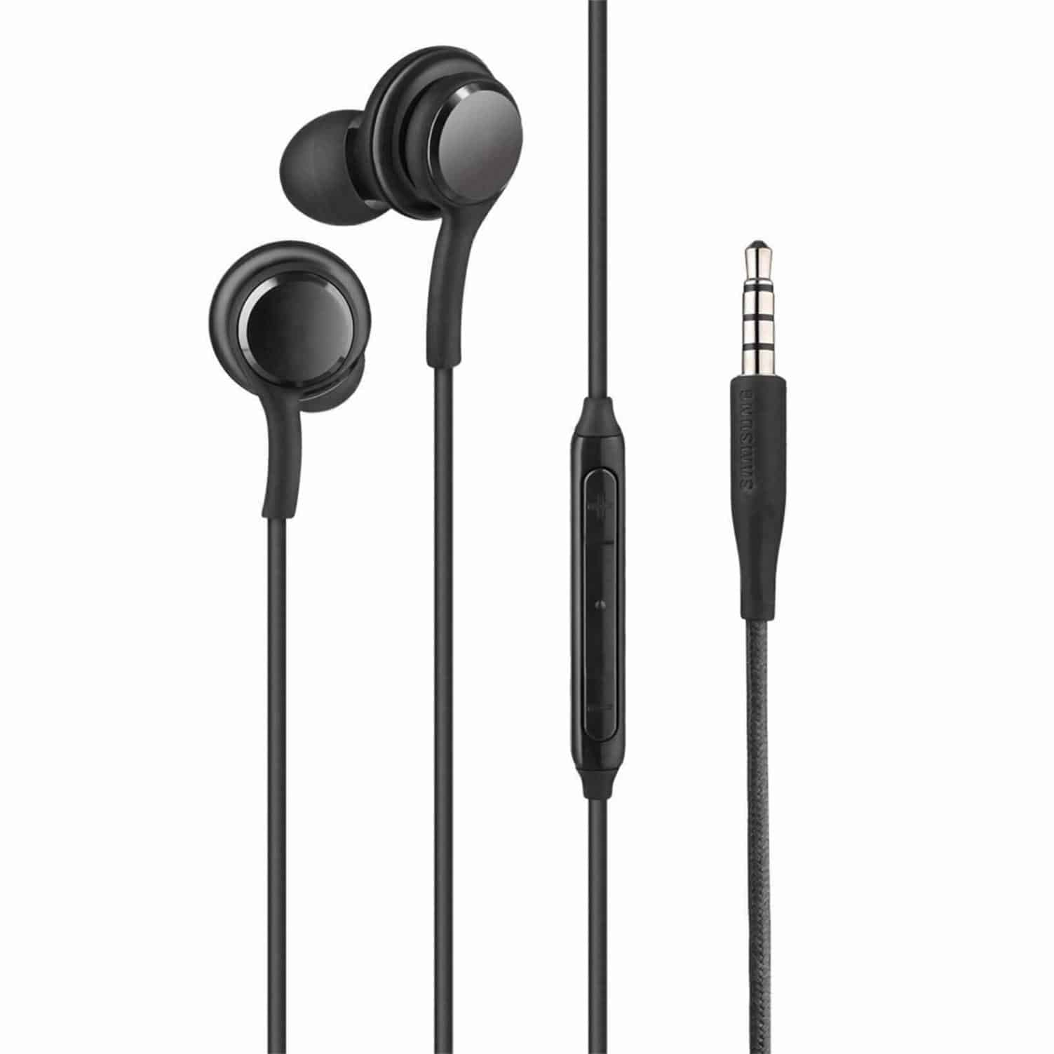 4XEM 3.5mm AKG Earphones with Mic and Volume Control (Black)
