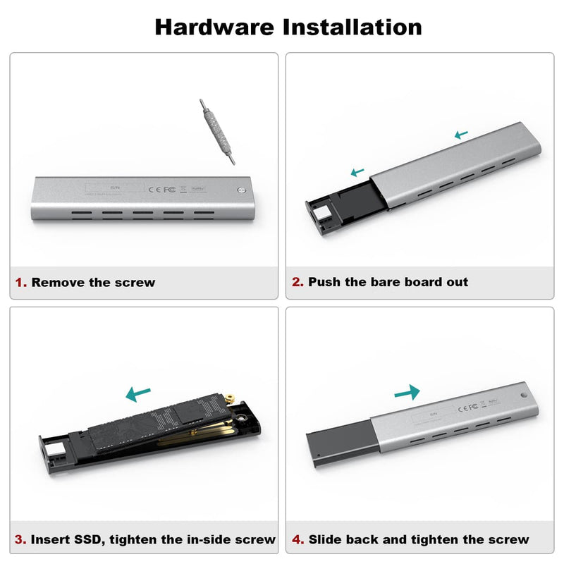 Load image into Gallery viewer, 4XEM USB 3.1 NVMe External SSD Enclosure