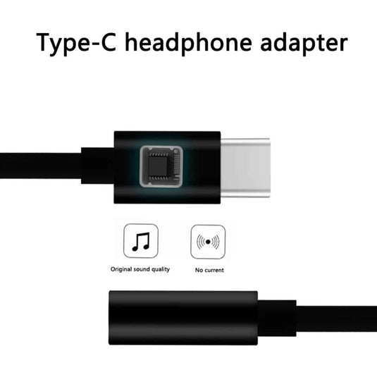 4XEM USB-C Male to 3.5MM Female Adapter (Black)