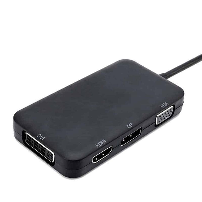 Load image into Gallery viewer, 4XEM 4 in 1 USB Type C Hub To HDMI DVI VGA DP Display Multiport Adapter Converter 4K 1080P