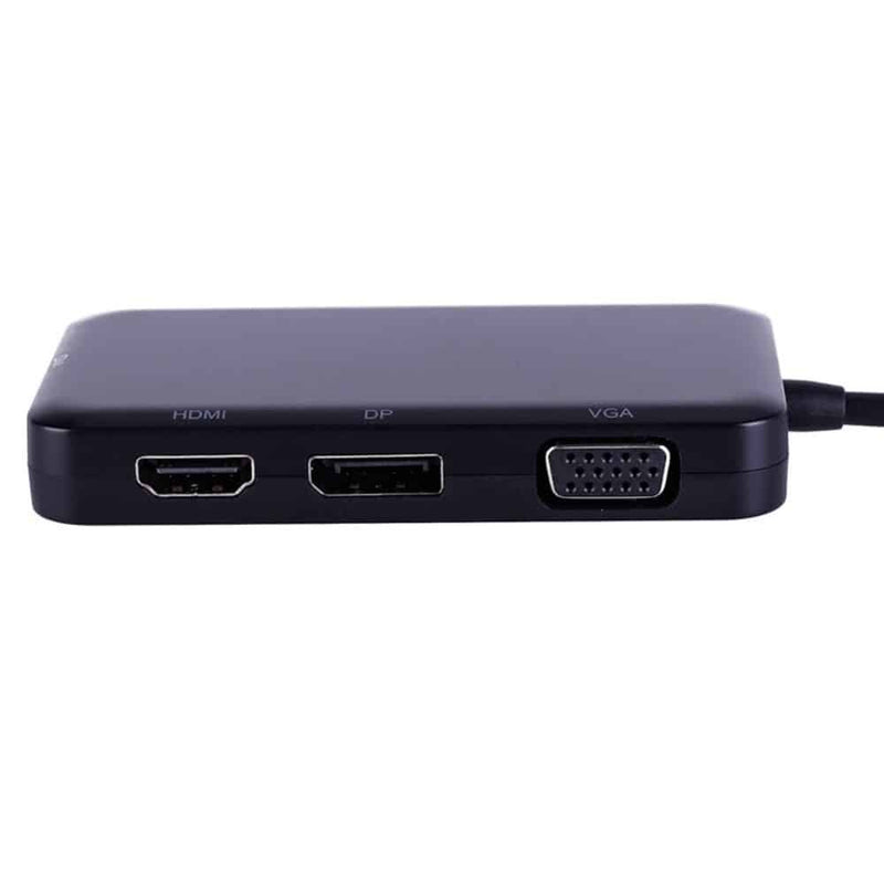 Load image into Gallery viewer, 4XEM 4 in 1 USB Type C Hub To HDMI DVI VGA DP Display Multiport Adapter Converter 4K 1080P