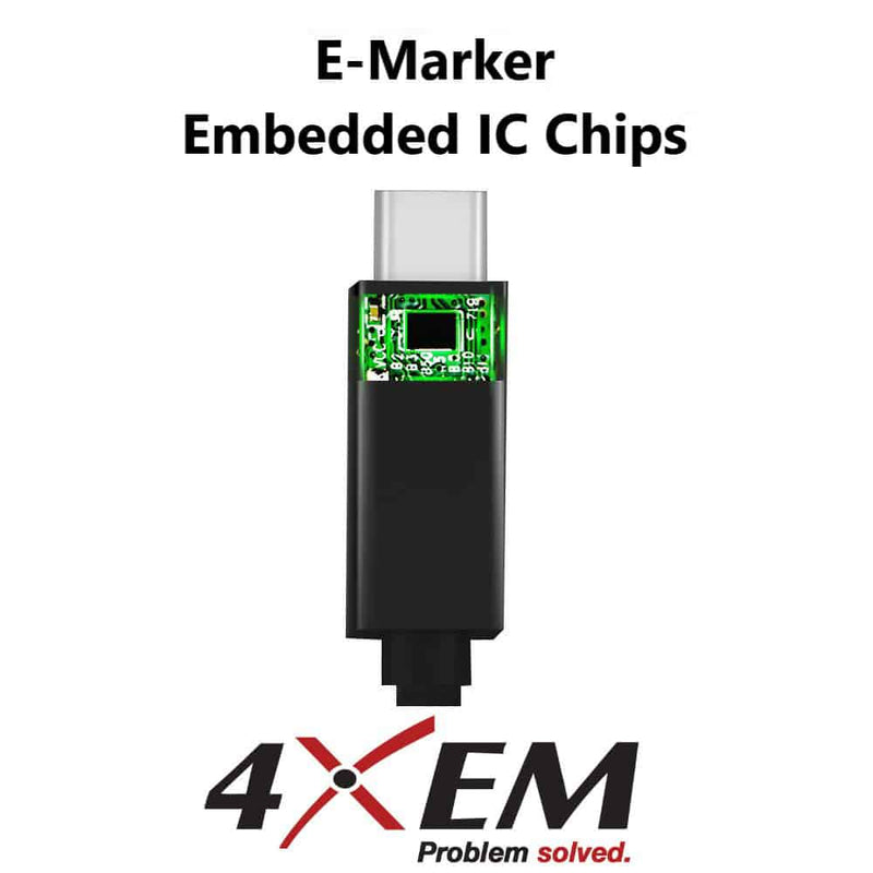 Load image into Gallery viewer, Image: USB-C cable is built with E-marker embedded IC Chip