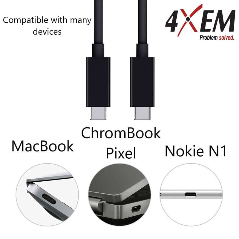 Load image into Gallery viewer, Image: USB-C cable is compatible with MacBook, ChromeBook Pixel and Nokie N1 and more.