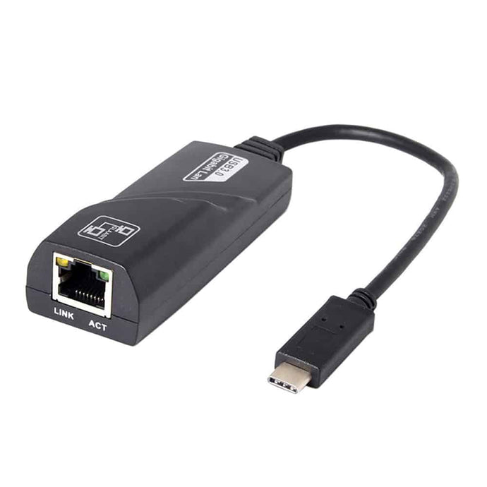 usb-c to rj-45 ethernet adapter against a white background