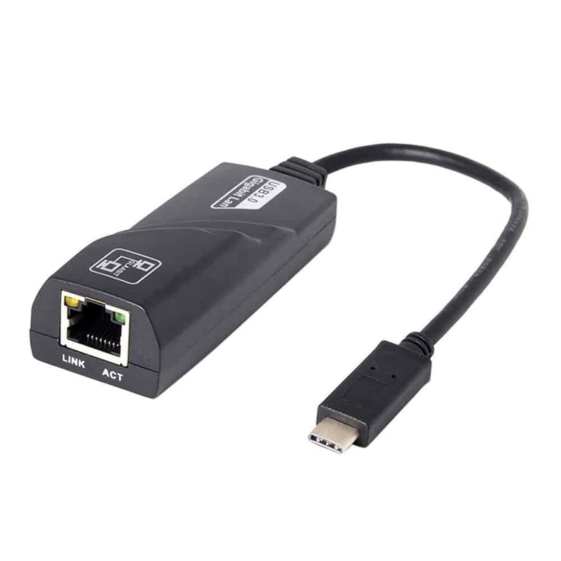 Load image into Gallery viewer, usb-c to rj-45 ethernet adapter against a white background
