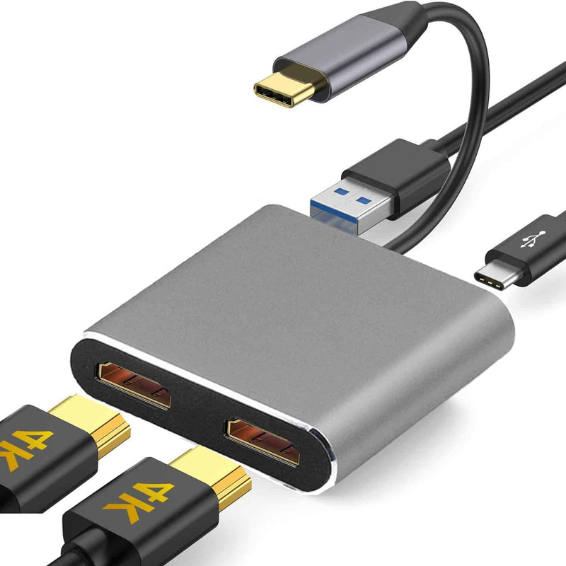 Load image into Gallery viewer, 4XEM Dual HDMI USB-C Hub