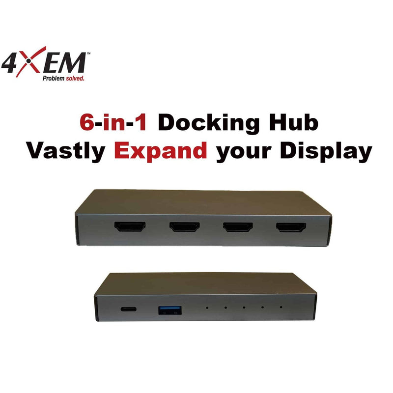 Load image into Gallery viewer, Image: This adapter is a 6-in-1 Docking Hub that can be used to vastly expand your display