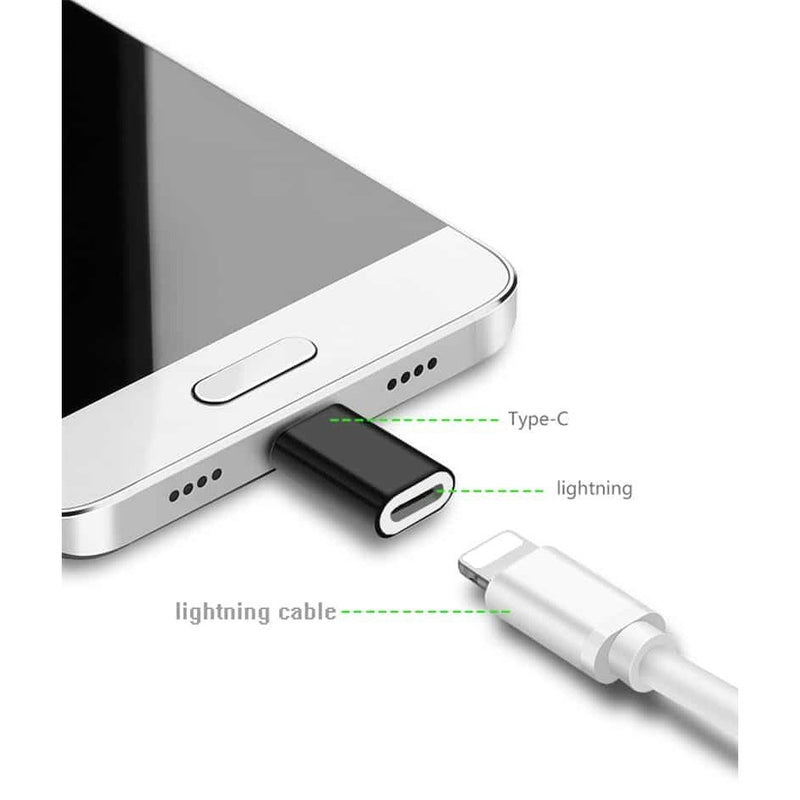 Load image into Gallery viewer, 4XEM USB-C Male to 8-Pin Female Adapter Black