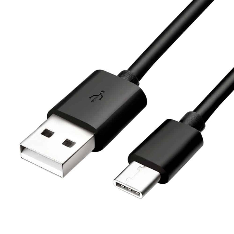 Load image into Gallery viewer, 4XEM USB-A and USB-C black colored cable standing against a white background