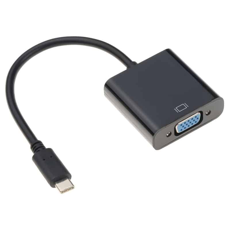 Load image into Gallery viewer, 4XEM USB-C to VGA Adapter-Black 10 inch