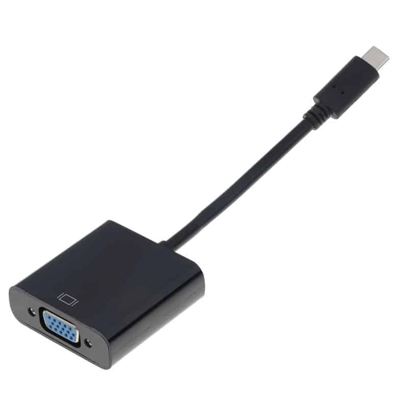 Load image into Gallery viewer, 4XEM USB-C to VGA Adapter-Black 10 inch