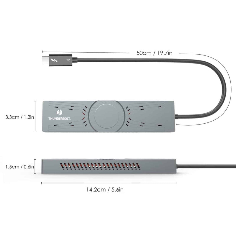 Load image into Gallery viewer, 4XEM Portable Thunderbolt 3 to NVMe SSD Classic Aluminum Enclosure