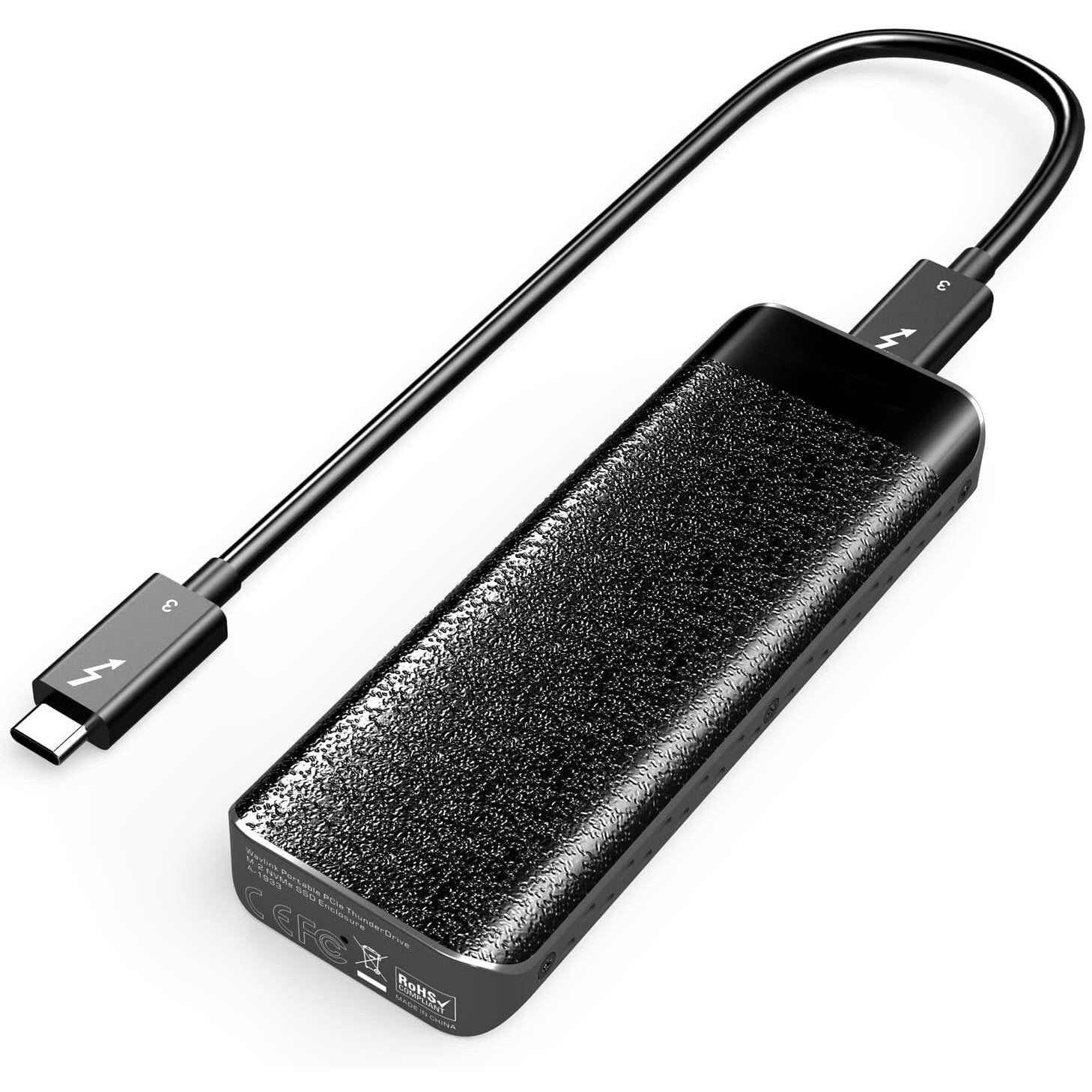 Nu Minister nødsituation 4XEM Portable Thunderbolt 3 PCle NVMe SSD Enclosure