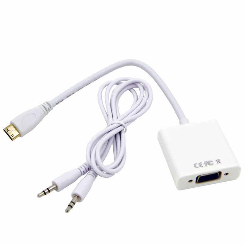 Load image into Gallery viewer, 4XEM Mini HDMI To VGA Adapter Cable With Audio