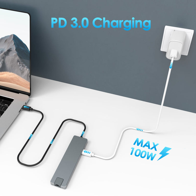Load image into Gallery viewer, 4XEM Deluxe USB-C Travel Mini Dock with 100W PD